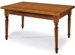 Milanihome.It - Tavolo Da Pranzo Allungabile In Legno Massello 85X160/200/240 Gamba Tornitadi Coloretinta Noce
