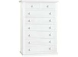 Milanihome.It - Cassettiera In Legno Massello 87X45X127Di Colorebianco