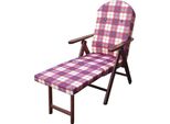 Milanihome.It - Poltrona Sdraio 4 Posizioni Bordeaux Con Prolunga E Cuscino Per Interno, Veranda Salotto Porticodi Colorerosso