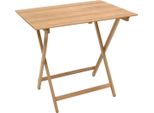 Milanihome.It - Tavolo Da Giardino Pieghevole Salvaspazio In Legno 60X100Di Coloremarrone