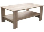 Milanihome.It - Tavolino Da Salotto Moderno Cm 100X55X41 Hdi Colorerovere Grigio