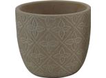 Milanihome.It - Vaso In Fibra Sintetica Di Design Moderno Industrial Cm 13 X 13 X 11,5 Hdi Coloremarrone
