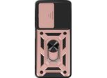 Avizar, Cover Oppo A5 Supporto Ad Anello E Fotocamera Scorrevole Antiurto Robusta, Oro Rosa