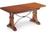 Milanihome.It - Tavolo Da Pranzo Allungabile In Legno Massello 100X180/225/270/315/360 Con Decoro In Ferrodi Coloretinta Noce