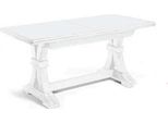 Milanihome.It - Tavolo Da Pranzo Allungabile In Legno Massello 180/225/270/315/360X100Di Colorebianco