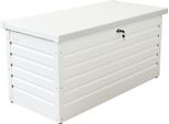Milanihome.It - Baule Da Giardino In Alluminio Di Design Per Esterno Giardino Cm 130 L X 61 P X 63 Hdi Colorebianco