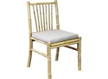 Milanihome.It - Sedia Da Giardino In Bamboo Di Design Per Esterno Giardino Cm 48 L X 48 P X 85 Hdi Coloregrigio