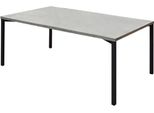 Milanihome.It - Tavolino Per Salotto Rettangolare Di Design Moderno Industrial Cm 55 X 90 X 45 Hdi Colorecemento