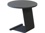 Milanihome.It - Tavolino Rotondo Da Giardino In Alluminio Di Design Per Esterno Giardino Cm 50 L X 50 P X 45 Hdi Coloreantracite