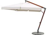 Milanihome.It - Ombrellone Da Giardino 3X3 Palo Laterale In Legno Per Esterno Ristorante Gelateria Bar Hotel Albergodi Coloremarrone