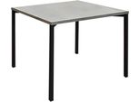 Milanihome.It - Tavolo Da Pranzo Quadrato Di Design Moderno Industrial Cm 55 X 55 X 45 Hdi Colorecemento
