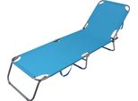Milanihome.It - Brandina Pieghevole Lettino Sdraio Struttura In Metallo Verniciato Oxford Colore Casuale Per Campeggio Spiaggia Mare Piscina Giardinodi Coloreazzurro
