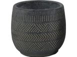 Milanihome.It - Vaso In Fibra Sintetica Di Design Moderno Industrial Cm 13 X 13 X 11,5 Hdi Coloreantracite