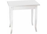Milanihome.It - Tavolo Da Pranzo Quadrato Fisso Bianco Cm 90X90 Per Interno Sala Da Pranzo Cucina Arte Poveradi Colorebianco