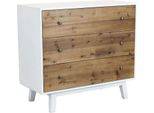 Milanihome.It - Comò Con 3 Cassetti Di Design Moderno Per Salotto Cucina Sala Da Pranzo Cm 100X45X90 Hdi Colorebianco
