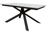 Milanihome.It - Tavolo Da Pranzo Allungabile Di Design Moderno Industrial Cm 90 X 160/220 X 77 Hdi Coloremarmo