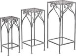 Milanihome.It - Set Di 3 Fioriere In Ferro Per Interno Esterno Giardino Veranda Ristorante Bar Albergo Colore Bianco Ossidatodi Colorebianco Ossidato