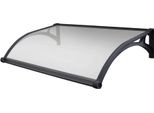 Milanihome.It - Pensilina Porta Ingresso In Policarbonato Fotovoltaica Con Led 100X150 Con Led E Sensore Di Prossimità Cm 100 X 150 / P.95 X 145Di Coloresemitrasparente