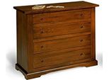 Milanihome.It - Comò' In Legno Massello 115X50X90Di Coloretinta Noce
