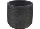 Milanihome.It - Vaso In Fibra Sintetica Di Design Moderno Industrial Cm 12,7 X 12,7 X 11,7 Hdi Coloreantracite