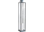 Milanihome.It - Lanterna In Vetro Di Design Moderno Per Giardino Cm 10 X 10 X 57 Hdi Coloregrigio
