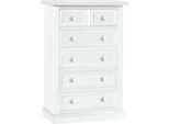 Milanihome.It - Cassettiera In Legno Massello 63X37X98Di Colorebianco