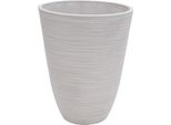 Milanihome.It - Vaso Per Piante Da Esterno Interno Di Design In Fibra Sintetica Resistentedi Colorebianco
