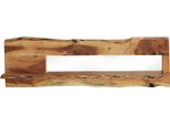 Milanihome.It - Mensola In Legno Massiccio Di Design Moderno Industrial Cm 120 X 22 X 38 Hdi Coloremarrone