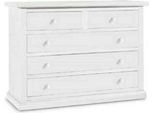 Milanihome.It - Comò In Legno Massello 122X55X90Di Colorebianco