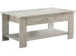 Milanihome.It - Tavolino Da Salotto Moderno Cm 110X60X44 Hdi Colorecemento