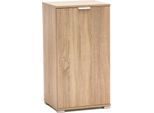Milanihome.It - Armadietto Un Anta Per Soggiorno Cucina Bagno Fatto In Italia Cm 45X38X85 Hdi Coloremarrone Chiaro