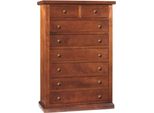 Milanihome.It - Cassettiera In Legno Massello 87X45X127Di Coloretinta Noce