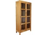 Milani Home - Mobile In Legno Di Mogano Cm 100 L X 42 P X 195 Hdi Coloremarrone