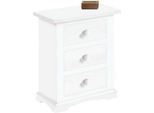 Milanihome.It - Comodino In Legno Massello 60X35X70Di Colorebianco