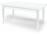 Milanihome.It - Tavolo Da Pranzo Allungabile Bianco Cm 80X140/180/220 Per Interno Sala Da Pranzo Arte Poveradi Colorebianco