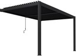 Milani Home - Pergola Bioclimatica Addossata 4 X 2,5 M Cm 396 L X 256 P X 245 Hdi Coloreantracite