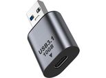 Inf Adattatore 2-Pack Type-C Femmina A Usb Maschio, Alluminio, 10Gbps