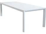 Milanihome.It - Tavolo Da Giardino Allungabile In Alluminio 160/240X100 Colore Biancodi Colorebianco