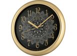 Seiko QHA018G Orologio Da Parete Al Quarzo Colore Oro/Nero