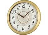 Seiko QHA018F Orologio Da Parete Al Quarzo Colore Oro/Bianco
