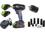 Kraft&Dele KD3408 Aku Avvitatore A Impulsi 21V, 750Nm + 2X Batteria E Caricabatterie