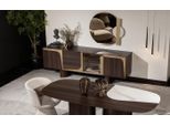 Elegante Credenza In Legno Marrone Con Specchio Dal Design Classico