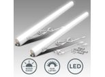 B.K.Licht Set Di 2 Lampade Sottopensili Cucina Led, Luce Bianca Naturale 4000K, Led Integrati Da 15W, Lunghezza 87.3 Cm, Interruttore On Off, Plastica, Lampade Collegabili Con Lampade Uguali, IP20
