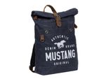 Mustang Zaino Per Il Tempo Libero Zaino Con Scomparto Per Laptop Houston Rolltop Backpack Navy Blu Scuro