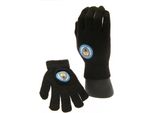 Guanti Manchester City Fc Per Bambini In Maglia TA5295 (Taglia Unica) (Nero)