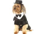 Bristol Novelty - Costume Da Cane "Dapper"" BN5158 (M) (Nero/Bianco)"