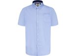 Duke - Camicia A Maniche Corte "D555 James"" Da Uomo DC461 (4XL) (Azzurro)"
