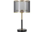 Mauro Ferretti Lampada Da Tavolo Livelli E27 Ø 25X48 Cm Oro Nero