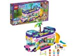 LEGO 41395 Friends Freundschaftsbus Set, Puppenhaus - Bus mit 3 Mini Puppen, Spielzeug ab 8 Jahren für Mädchen und Jungen