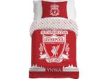 Liverpool Fc - Set Di Biancheria Da Letto "You'll Never Walk Alone"" AG3212 (Letto Singolo) (Rosso/Bianco)"